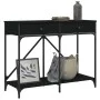 Black engineered wood console table 100x39x78.5 cm by , Side tables - Ref: Foro24-835484, Price: 48,06 €, Discount: %