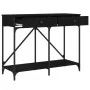Black engineered wood console table 100x39x78.5 cm by , Side tables - Ref: Foro24-835484, Price: 48,06 €, Discount: %