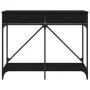 Black engineered wood console table 100x39x78.5 cm by , Side tables - Ref: Foro24-835484, Price: 48,06 €, Discount: %