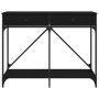 Schwarzer Konsolentisch aus Holzwerkstoff, 100 x 39 x 78,5 cm von , Seitentische - Ref: Foro24-835484, Preis: 65,62 €, Rabatt: %