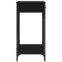 Mesa consola madera de ingeniería negra 100x39x78,5 cm