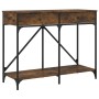 Konsolentisch aus geräuchertem Eichenholzwerkstoff, 100 x 39 x 78,5 cm von , Seitentische - Ref: Foro24-835486, Preis: 63,94 ...