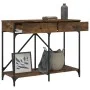 Smoked oak engineered wood console table 100x39x78.5 cm by , Side tables - Ref: Foro24-835486, Price: 63,15 €, Discount: %