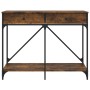 Konsolentisch aus geräuchertem Eichenholzwerkstoff, 100 x 39 x 78,5 cm von , Seitentische - Ref: Foro24-835486, Preis: 63,94 ...
