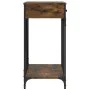 Smoked oak engineered wood console table 100x39x78.5 cm by , Side tables - Ref: Foro24-835486, Price: 63,15 €, Discount: %