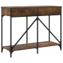 Mesa consola madera de ingeniería roble ahumado 100x39x78,5 cm de , Mesas auxiliares - Ref: Foro24-835486, Precio: 63,94 €, D...