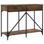 Smoked oak engineered wood console table 100x39x78.5 cm by , Side tables - Ref: Foro24-835486, Price: 63,15 €, Discount: %