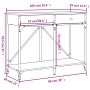 Konsolentisch aus geräuchertem Eichenholzwerkstoff, 100 x 39 x 78,5 cm von , Seitentische - Ref: Foro24-835486, Preis: 63,94 ...