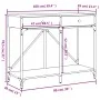 Smoked oak engineered wood console table 100x39x78.5 cm by , Side tables - Ref: Foro24-835486, Price: 63,15 €, Discount: %