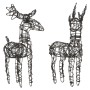 Christmas reindeer 80 LED 2 units warm white by , Christmas lights - Ref: Foro24-372168, Price: 45,18 €, Discount: %