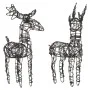 Christmas reindeer 80 LED 2 units warm white by , Christmas lights - Ref: Foro24-372168, Price: 44,59 €, Discount: %