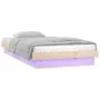 Bed frame with LED solid wood 75x190 cm by , Beds and slatted bases - Ref: Foro24-819997, Price: 113,76 €, Discount: %