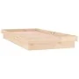 Bed frame with LED solid wood 75x190 cm by , Beds and slatted bases - Ref: Foro24-819997, Price: 113,76 €, Discount: %