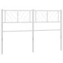 White metal headboard 120 cm by , Headboards and footboards - Ref: Foro24-372259, Price: 25,89 €, Discount: %