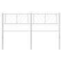 Cabecero de metal blanco 120 cm de , Cabeceros y pies de cama - Ref: Foro24-372259, Precio: 25,89 €, Descuento: %