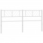 Cabecero de metal blanco 193 cm de , Cabeceros y pies de cama - Ref: Foro24-372265, Precio: 32,02 €, Descuento: %