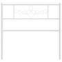 Kopfteil aus weißem Metall, 100 cm von , Kopf- und Fußteile - Ref: Foro24-355345, Preis: 26,31 €, Rabatt: %