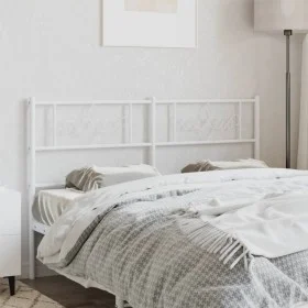 Cabecero de metal blanco 120 cm de , Cabeceros y pies de cama - Ref: Foro24-355347, Precio: 32,91 €, Descuento: %