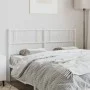 Cabecero de metal blanco 120 cm de , Cabeceros y pies de cama - Ref: Foro24-355347, Precio: 32,91 €, Descuento: %