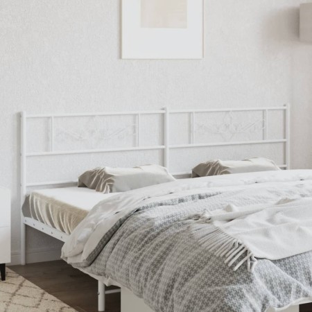 Cabecero de metal blanco 193 cm de , Cabeceros y pies de cama - Ref: Foro24-355353, Precio: 38,53 €