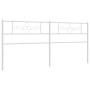 Cabecero de metal blanco 193 cm de , Cabeceros y pies de cama - Ref: Foro24-355353, Precio: 38,53 €