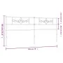 Cabecero de metal blanco 193 cm de , Cabeceros y pies de cama - Ref: Foro24-355353, Precio: 37,97 €, Descuento: %