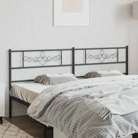 Kopfteil aus schwarzem Metall, 200 cm von , Kopf- und Fußteile - Ref: Foro24-355305, Preis: 38,54 €, Rabatt: %