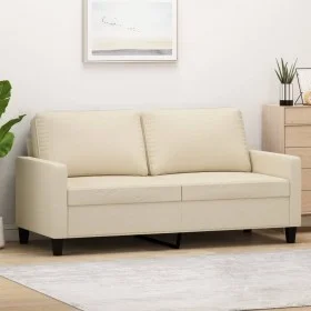 Zweisitziges cremefarbenes Stoffsofa, 140 cm. von , Sofas - Ref: Foro24-359165, Preis: 201,74 €, Rabatt: %