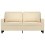 Zweisitziges cremefarbenes Stoffsofa, 140 cm. von , Sofas - Ref: Foro24-359165, Preis: 201,74 €, Rabatt: %