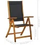 Garten-Essgruppe 7-teilig aus massivem Akazienholz von vidaXL, Gartensets - Ref: Foro24-41748, Preis: 543,39 €, Rabatt: %