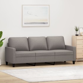 Sofá de 3 plazas de tela gris taupe 180 cm by , Sofas - Ref: Foro24-359178, Price: 316,22 €, Discount: %