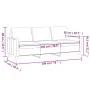 Sofá de 3 plazas de tela gris taupe 180 cm by , Sofas - Ref: Foro24-359178, Price: 310,20 €, Discount: %