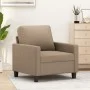 Sillón cuero sintético color capuchino 60 cm by , Sofas - Ref: Foro24-359131, Price: 151,04 €, Discount: %
