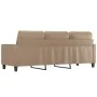 Sofá de 3 plazas de cuero sintético color capuchino 180 cm by , Sofas - Ref: Foro24-359146, Price: 254,06 €, Discount: %