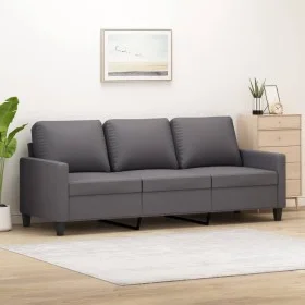 Dreisitziges Kunstledersofa in Grau, 180 cm. von , Sofas - Ref: Foro24-359144, Preis: 267,42 €, Rabatt: %