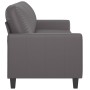 Sofá de 3 plazas de cuero sintético gris 180 cm de , Sofás - Ref: Foro24-359144, Precio: 272,92 €, Descuento: %