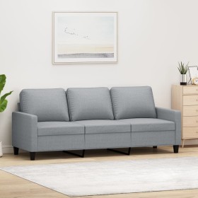 Dreisitziges Sofa aus hellgrauem Stoff, 180 cm. von , Sofas - Ref: Foro24-359171, Preis: 264,69 €, Rabatt: %