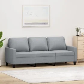 Dreisitziges Sofa aus hellgrauem Stoff, 180 cm. von , Sofas - Ref: Foro24-359171, Preis: 260,51 €, Rabatt: %