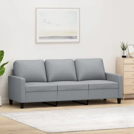 Sofá de 3 plazas de tela gris claro 180 cm by , Sofas - Ref: Foro24-359171, Price: 260,51 €, Discount: %