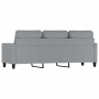 Sofá de 3 plazas de tela gris claro 180 cm de , Sofás - Ref: Foro24-359171, Precio: 264,69 €, Descuento: %