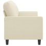 Sofá de 2 plazas de cuero sintético color crema 120 cm by , Sofas - Ref: Foro24-359133, Price: 244,04 €, Discount: %