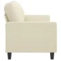 Zweisitzer-Sofa aus cremefarbenem Kunstleder, 120 cm. von , Sofas - Ref: Foro24-359133, Preis: 239,88 €, Rabatt: %