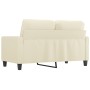 Sofá de 2 plazas de cuero sintético color crema 120 cm by , Sofas - Ref: Foro24-359133, Price: 244,04 €, Discount: %