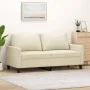 Sofá de 2 plazas de cuero sintético color crema 140 cm by , Sofas - Ref: Foro24-359138, Price: 207,77 €, Discount: %