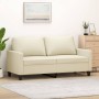 Sofá de 2 plazas de cuero sintético color crema 140 cm by , Sofas - Ref: Foro24-359138, Price: 210,99 €, Discount: %