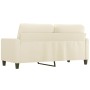 Sofá de 2 plazas de cuero sintético color crema 140 cm by , Sofas - Ref: Foro24-359138, Price: 210,99 €, Discount: %