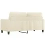 Zweisitziges Kunstledersofa in Cremefarbe, 140 cm. von , Sofas - Ref: Foro24-359138, Preis: 207,77 €, Rabatt: %