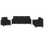 Juego de sofás con cojines 3 piezas cuero sintético negro by , Sofas - Ref: Foro24-3201398, Price: 589,80 €, Discount: %