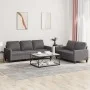 Juego de sofás con cojines 2 piezas cuero sintético gris by , Sofas - Ref: Foro24-3201420, Price: 470,02 €, Discount: %