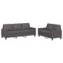 Juego de sofás con cojines 2 piezas cuero sintético gris by , Sofas - Ref: Foro24-3201420, Price: 470,02 €, Discount: %